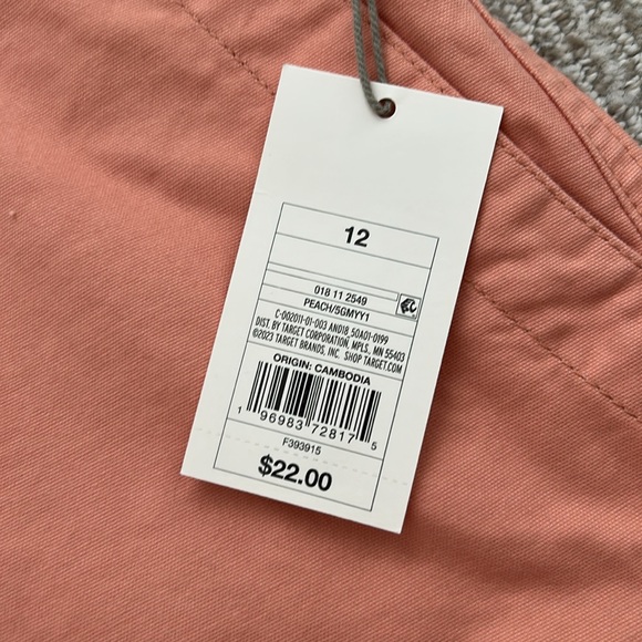 Target “A New Day” Peach Women's Shorts - Size 12 **NWT** - Picture 3 of 5